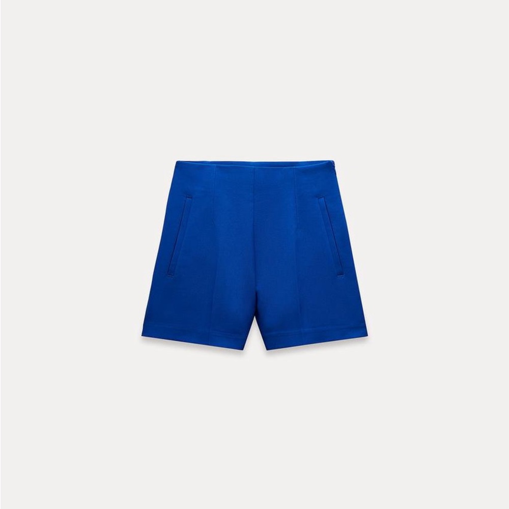 Zara Double Fabric Shorts, High Waisted - XS
